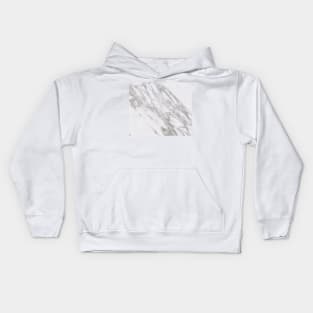 Silver pearl marble Kids Hoodie